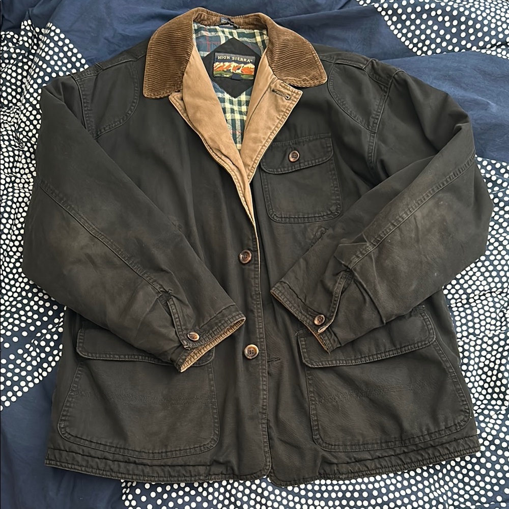 High Sierra Jacket Black and Tan